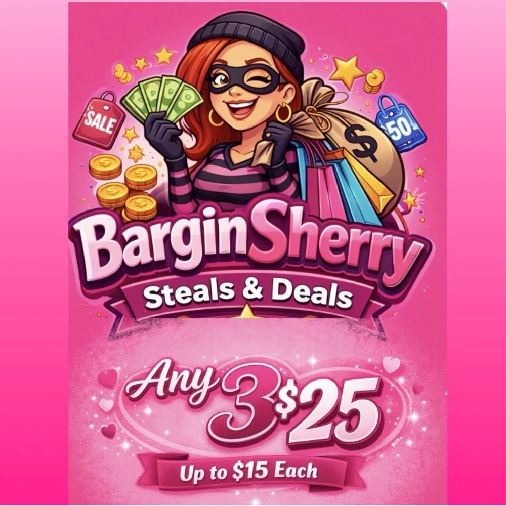 Barginsherry closet Pink Steals & Deals men’s women and kids